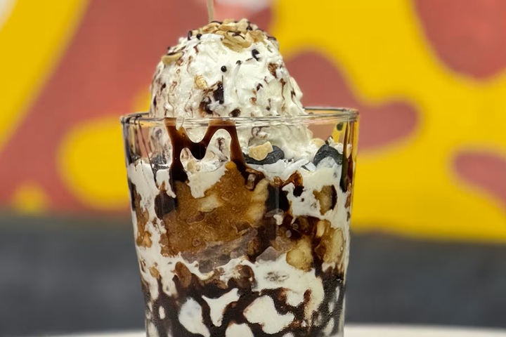 The North Coco Fusion Sundae with avil milk